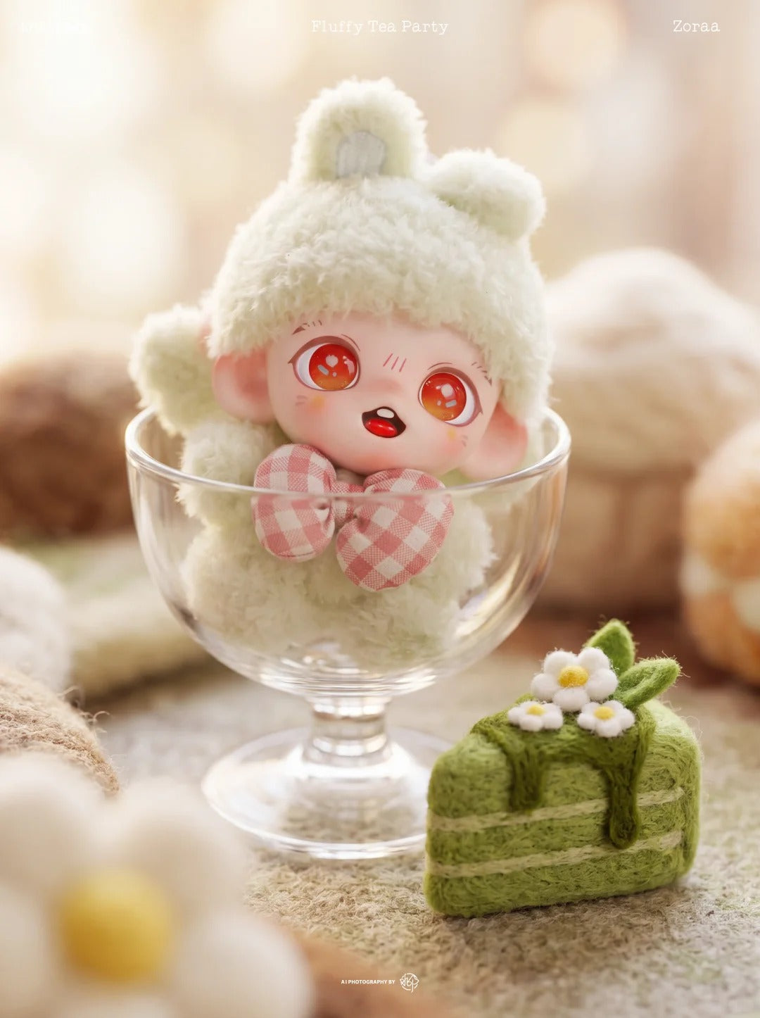 Zoraa Kitty Plush Fluffy Tea Party Series Plush Blind Box