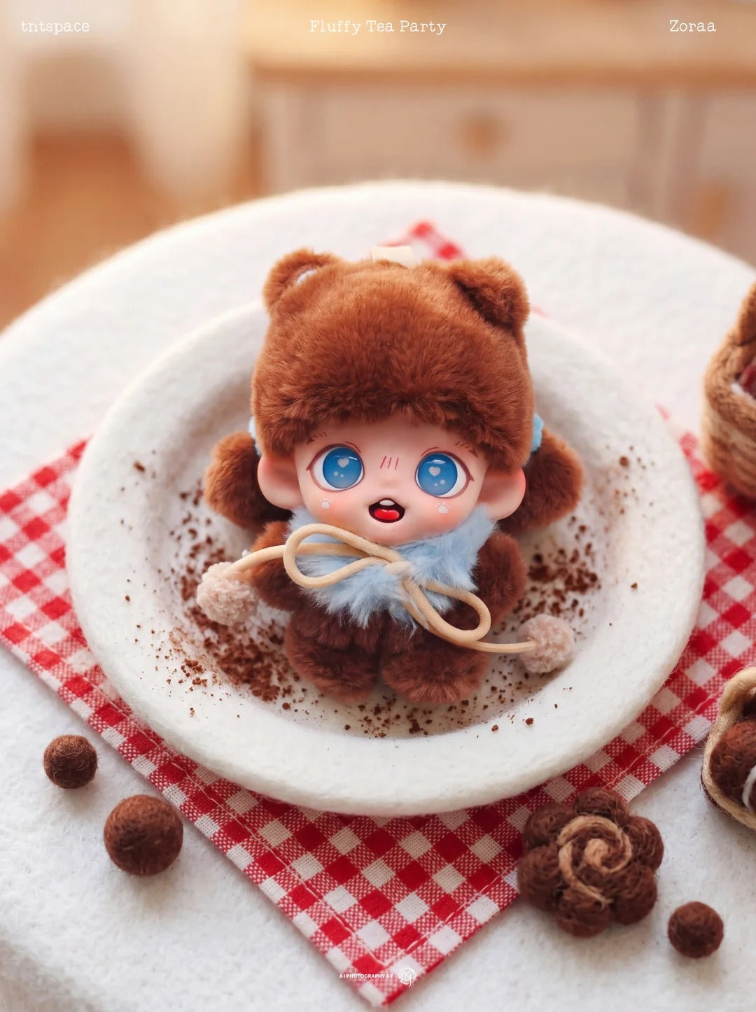 Zoraa Kitty Plush Fluffy Tea Party Series Plush Blind Box