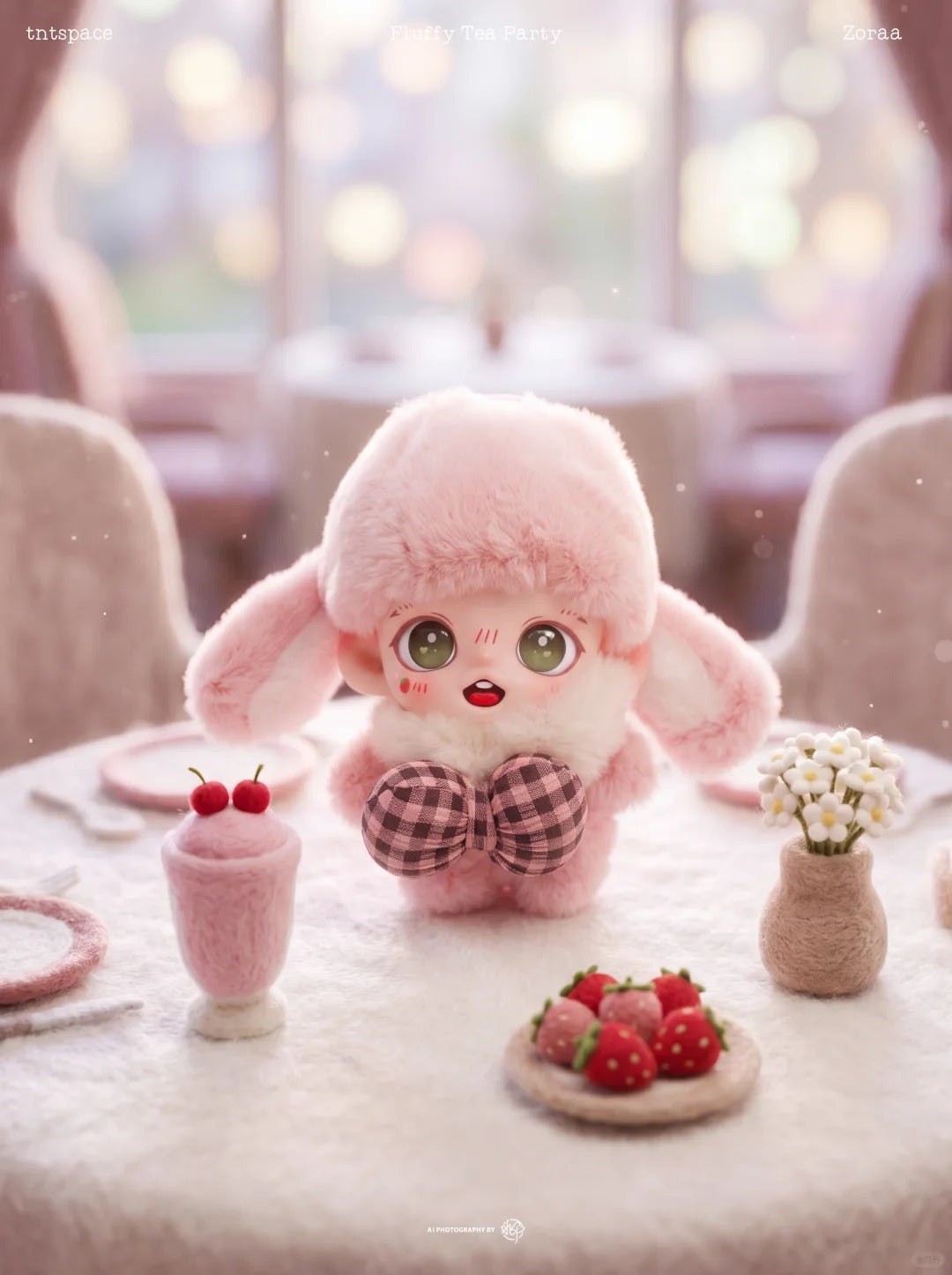 Zoraa Kitty Plush Fluffy Tea Party Series Plush Blind Box